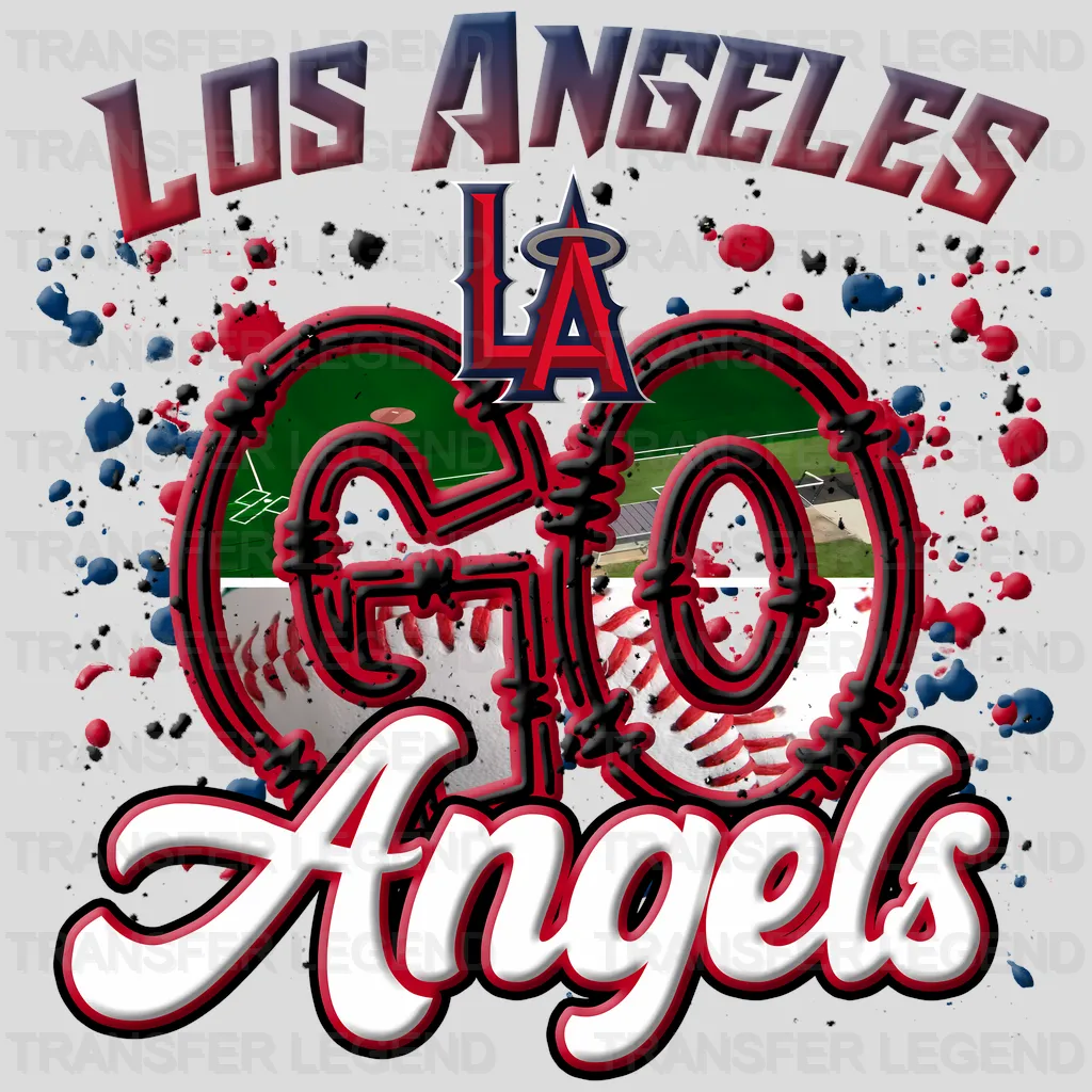 Los Angeles Angels MLB Los Angeles Go Angels DTF Iron On Transfer