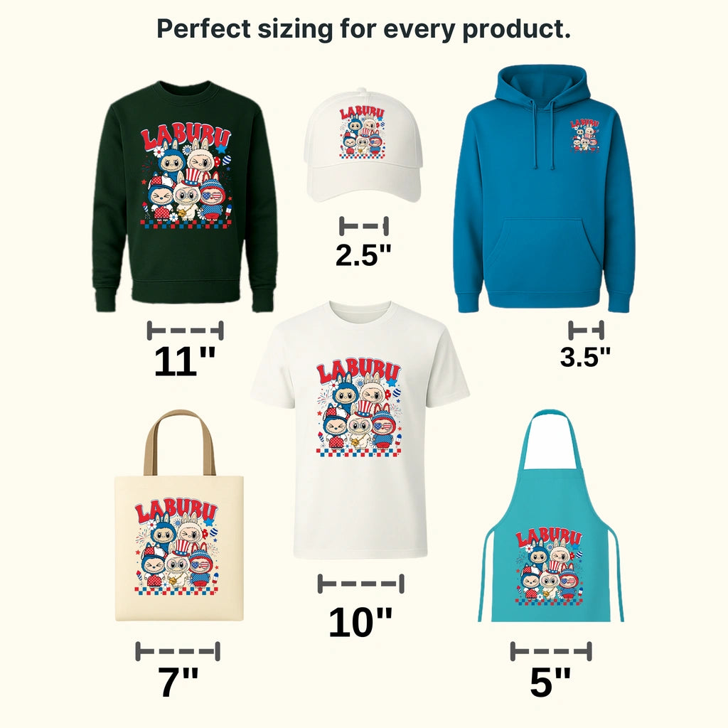 Come To Our Party Labubu Design - DTF Heat Transfers
