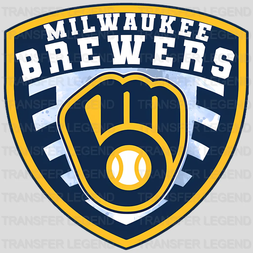 Milwaukee Brewers MLB Classic Shield Logo Badge - DTF Iron On Transfer