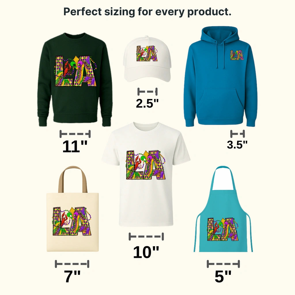 Mardi Gras Louisiana Design- DTF heat transfer - transferlegend