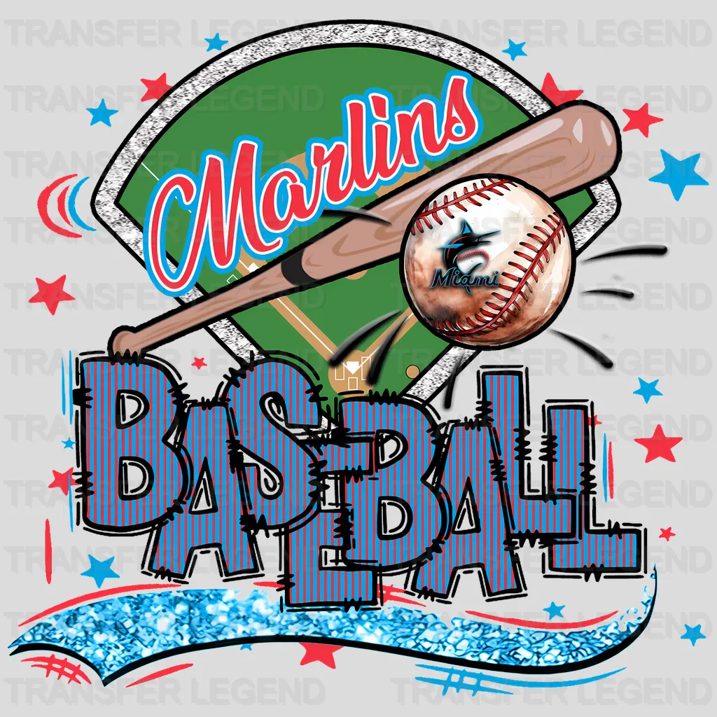 Miami Marlins MLB DTF Iron On Transfer