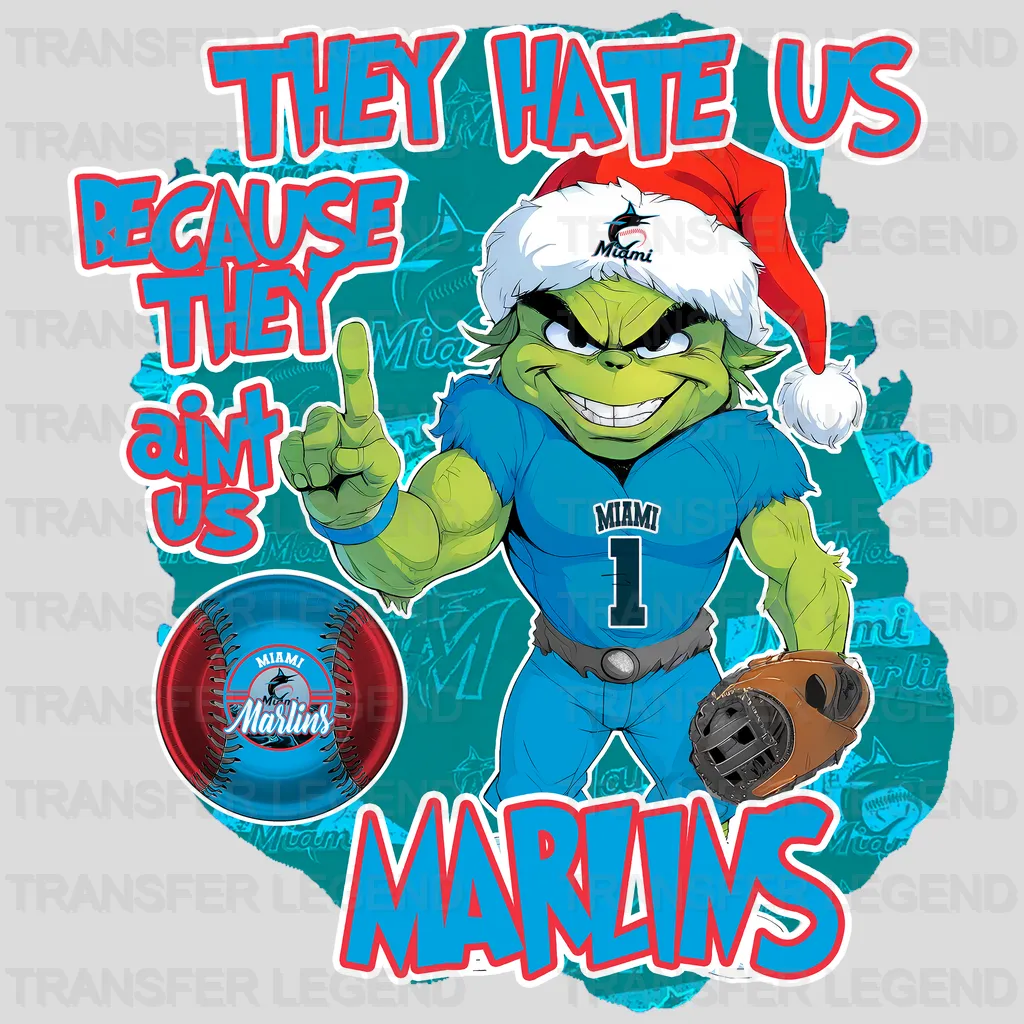 Miami Marlins MLB They Hate Us DTF Iron On Transfer