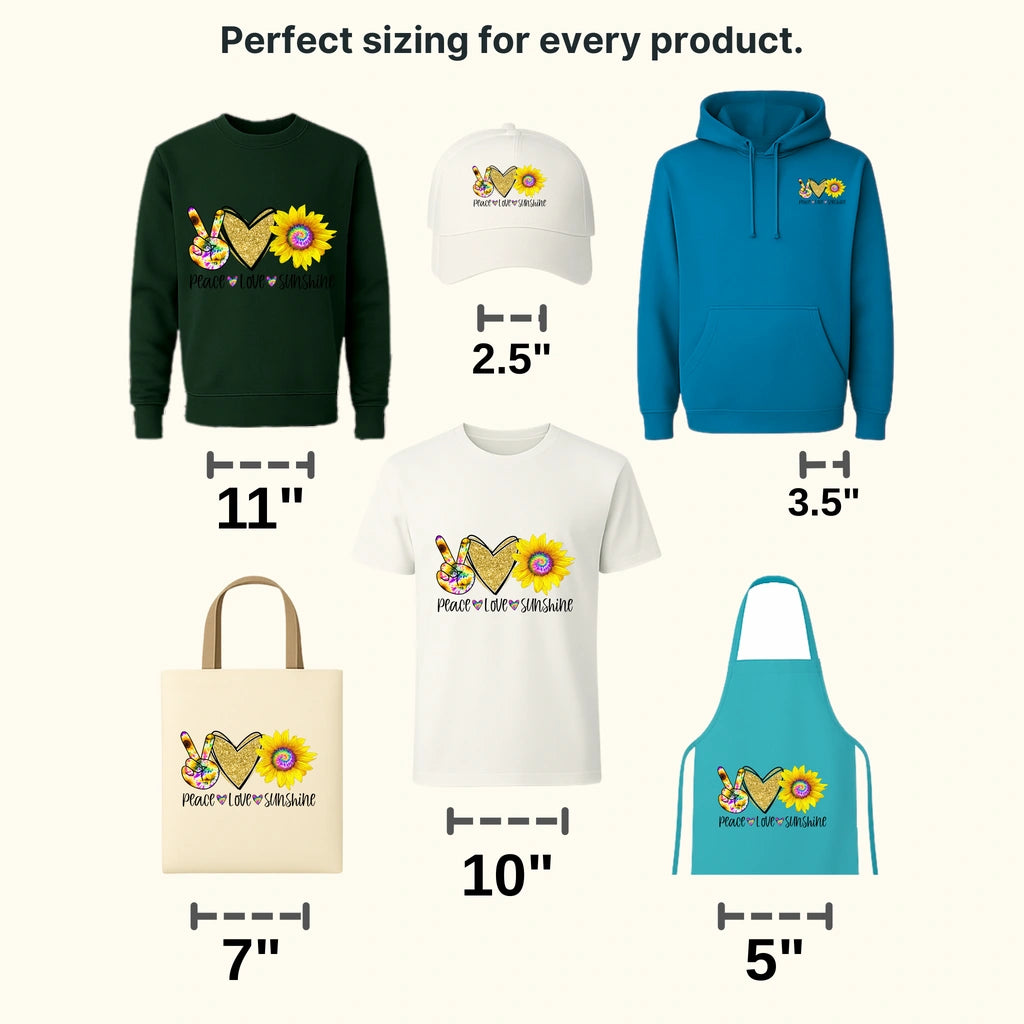 Peace Love Sunshine Mom - Cute Mom - Funny Mom - Design - DTF heat transfer - transferlegend