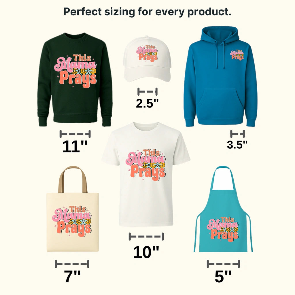 This Mama Prays - Mothers Day - Funny Mom - Design - DTF heat transfer - transferlegend