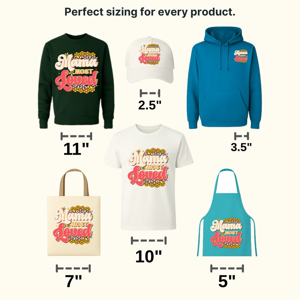 Mama Most Loved - Mothers Day - Funny Mom - Design - DTF heat transfer - transferlegend