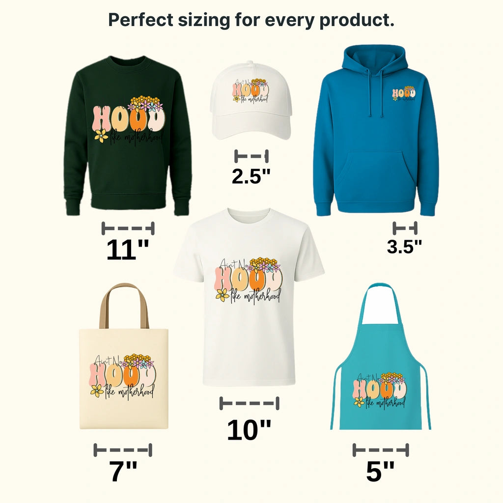 Ain't No Hood Like Motherhood - Mothers Day - Funny Mom - Design - DTF heat transfer - transferlegend