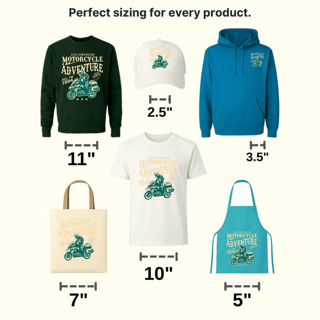 Motorcycle Adventury - Motocycle Design DTF Heat Transfer - transferlegend