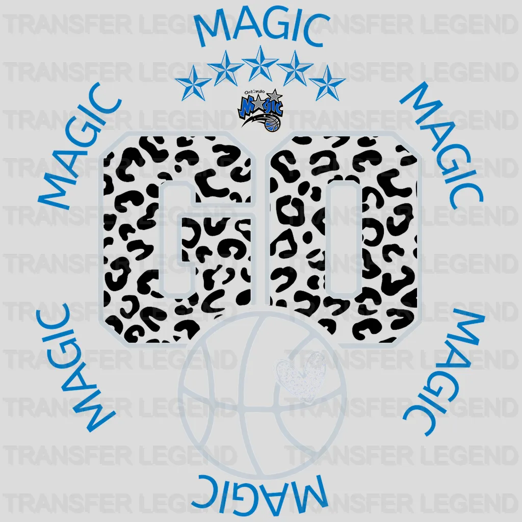 Orlando Magic NBA Go DTF Iron On Transfer