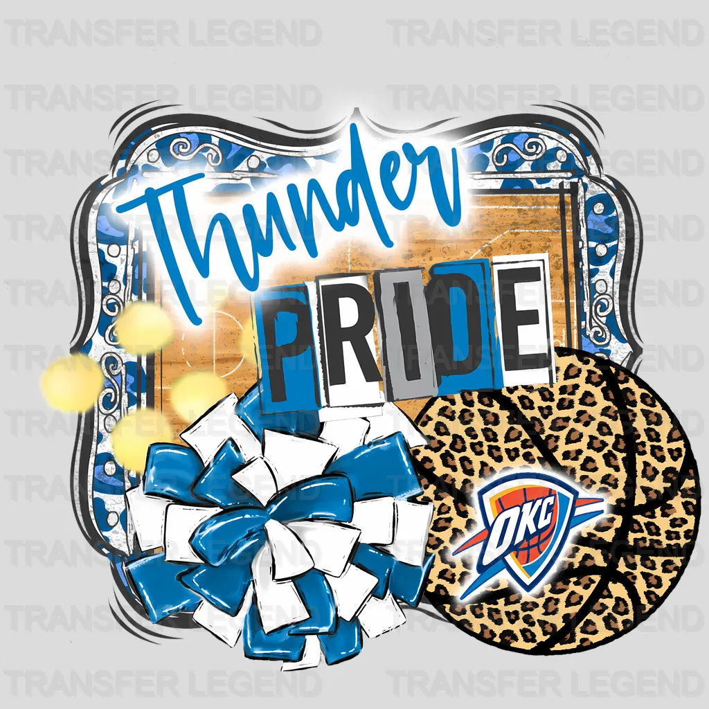 Oklahoma City Thunder NBA Pride DTF Iron On Transfer
