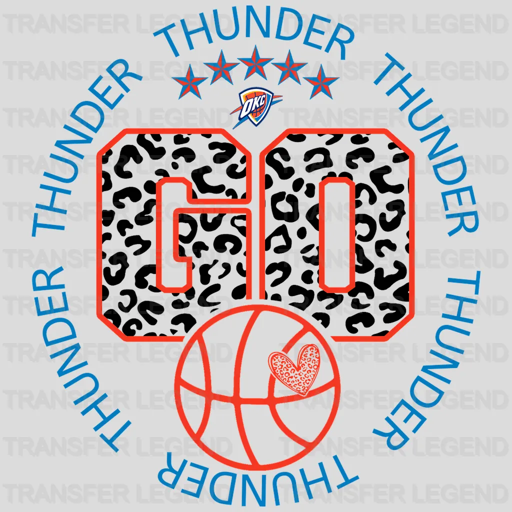 Oklahoma City Thunder NBA Oklahoma City Go DTF Iron On Transfer