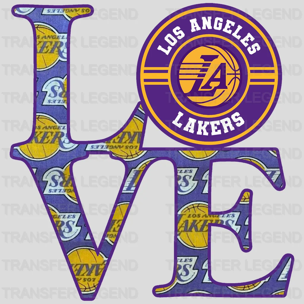 Los Angeles Lakers NBA Los Angeles Love DTF Iron On Transfer