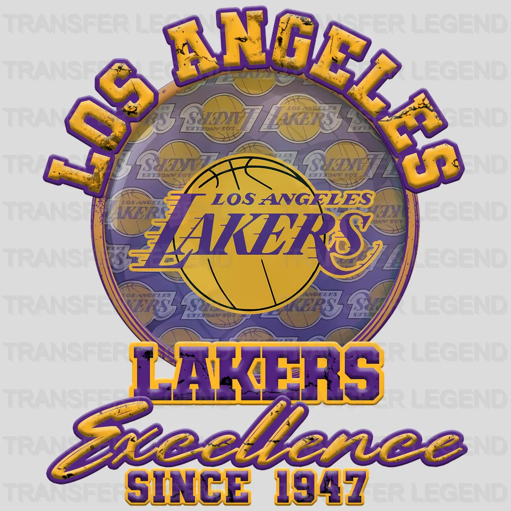 Los Angeles Lakers NBA Los Angeles Excellence Since 1947 DTF Iron On Transfer