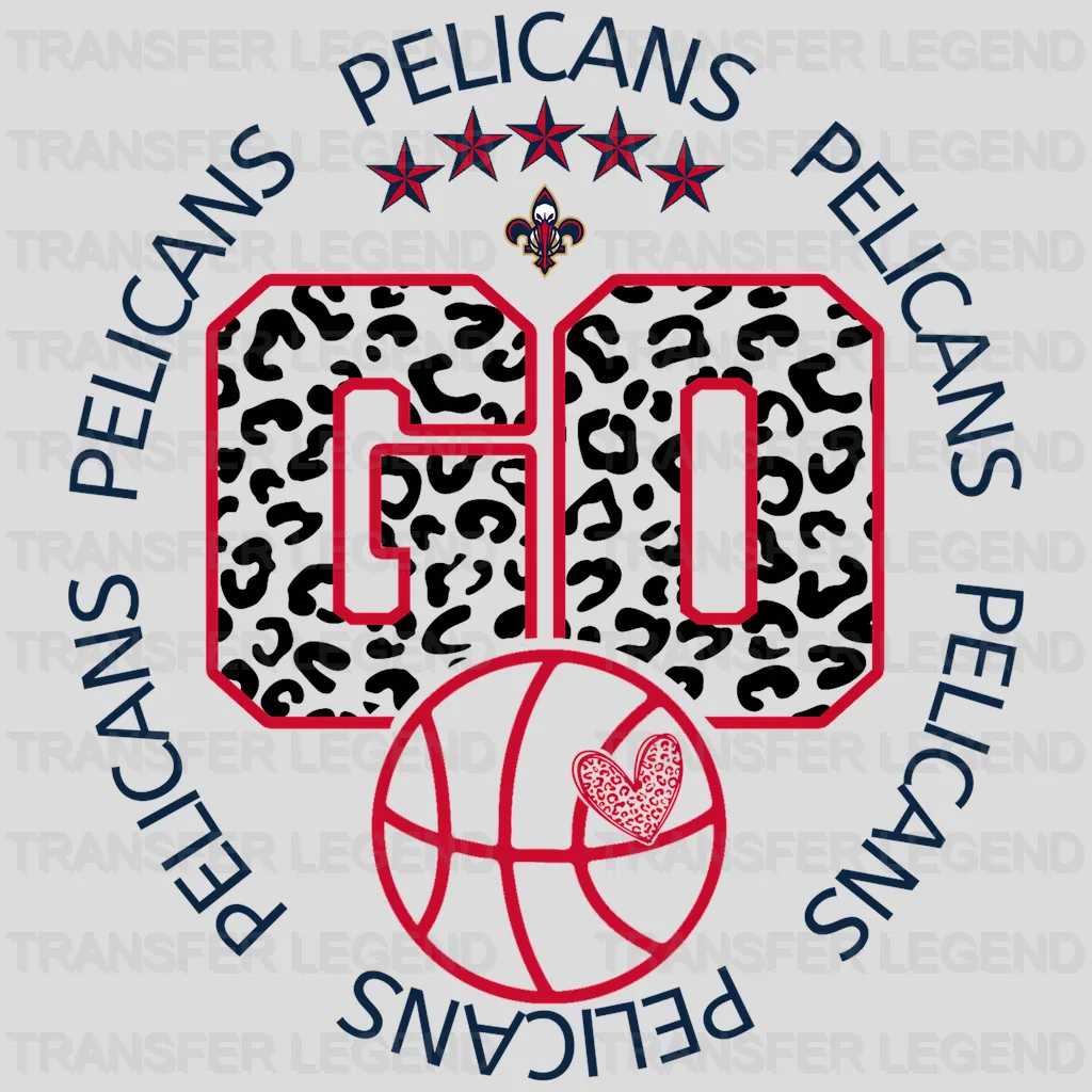 New Orleans Pelicans NBA New Orleans Go DTF Iron On Transfer