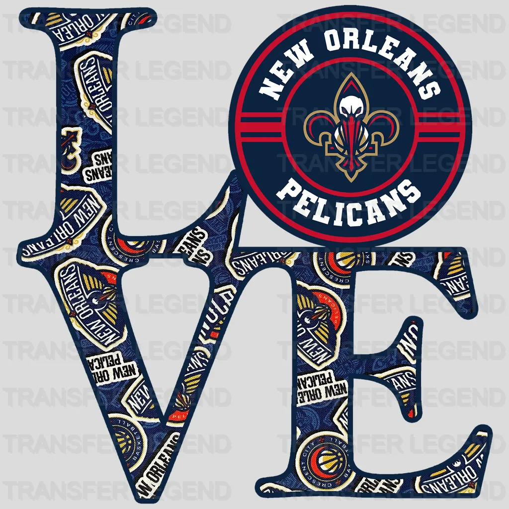 New Orleans Pelicans NBA New Orleans Love DTF Iron On Transfer