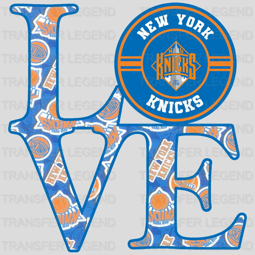 New York Knicks NBA New York Love DTF Iron On Transfer
