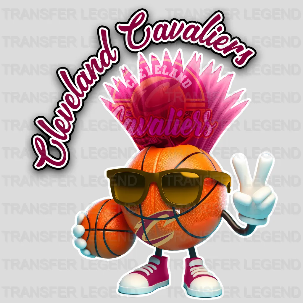 Cleveland Cavaliers NBA Cool Cartoon Character - DTF Iron On Transfer