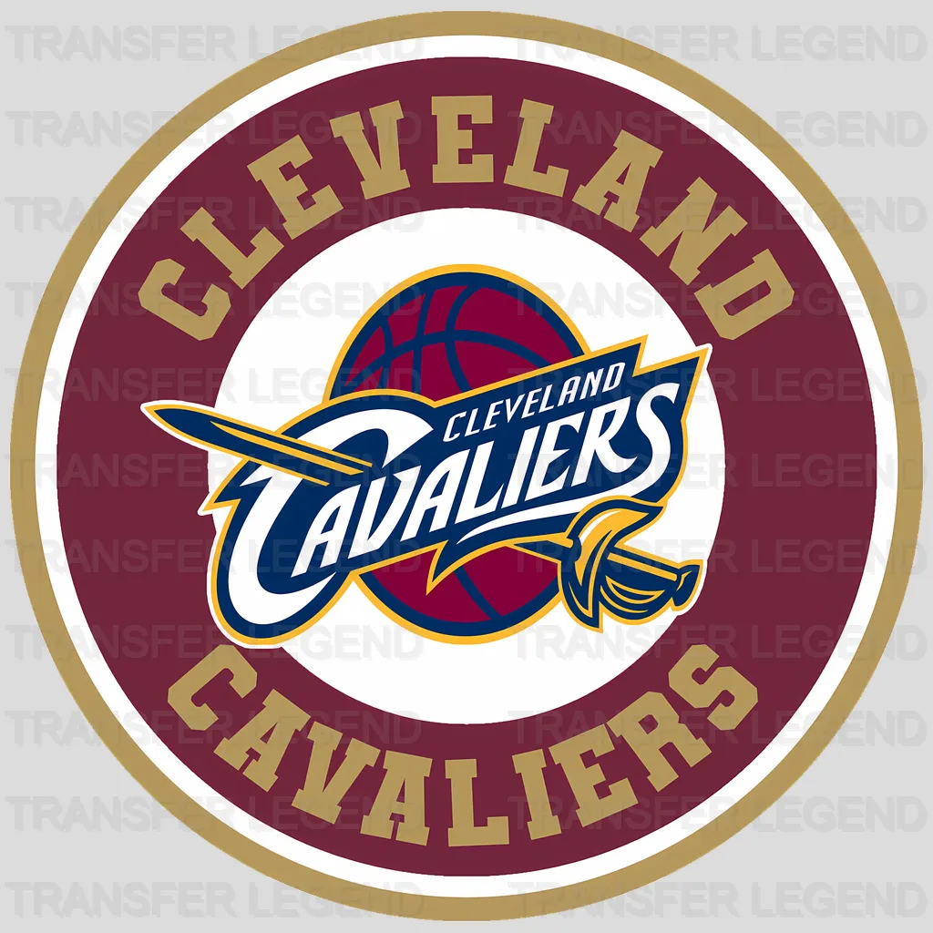 Cleveland Cavaliers NBA Primary Logo Circle Badge - DTF Iron On Transfer