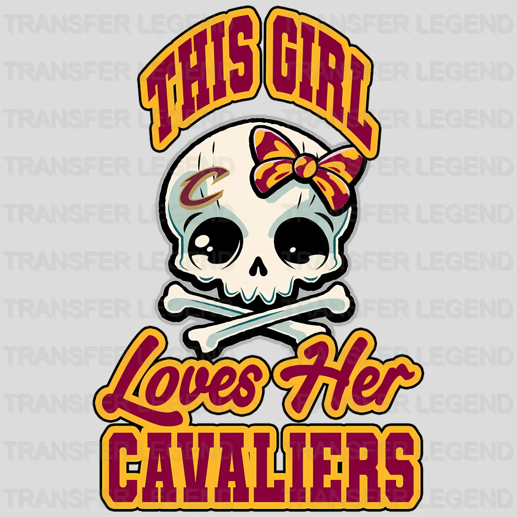 Cleveland Cavaliers NBA This Girl Loves Her Cavaliers DTF Iron On Transfer