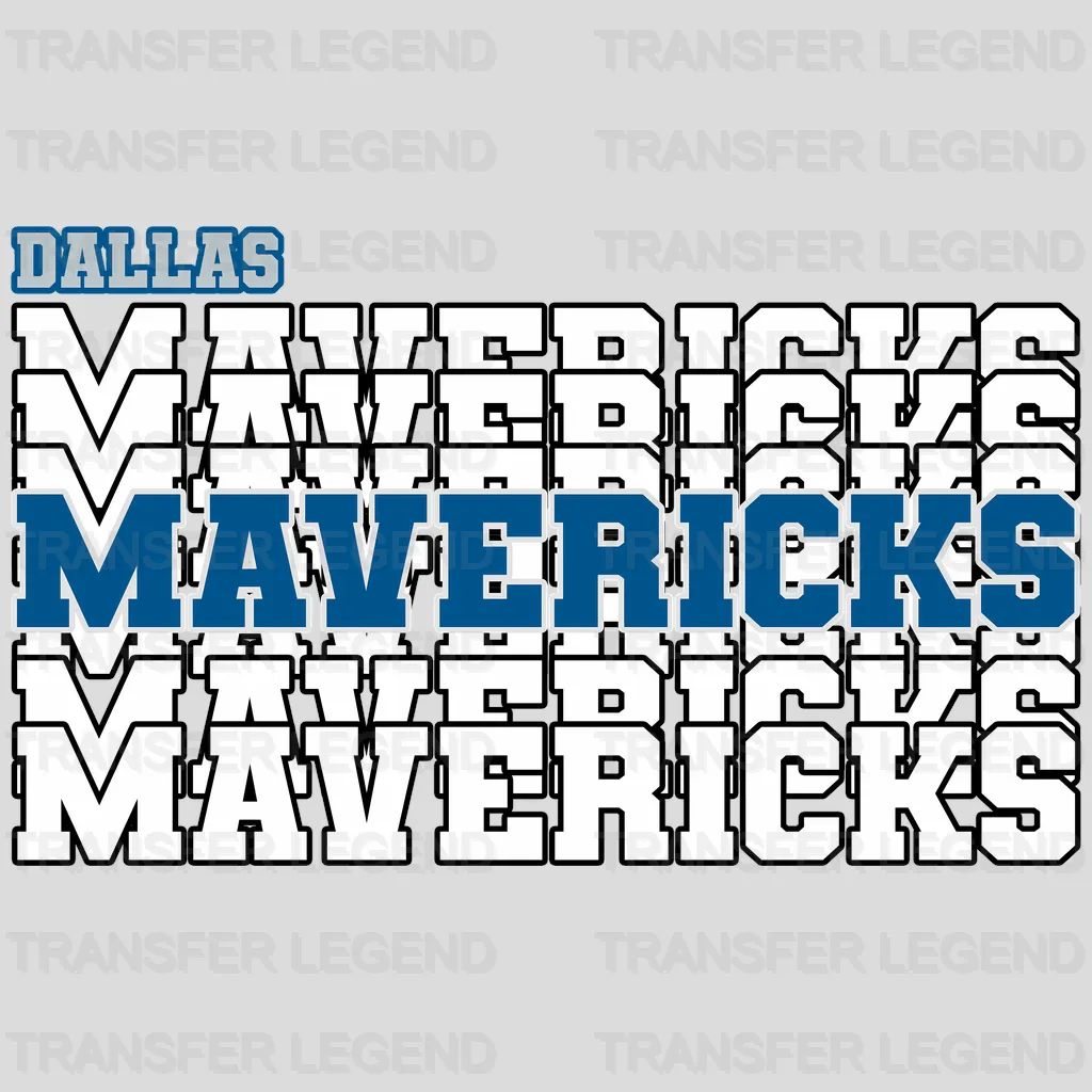 Dallas Mavericks NBA Turkey And Jumpshots DTF Iron On Transfer