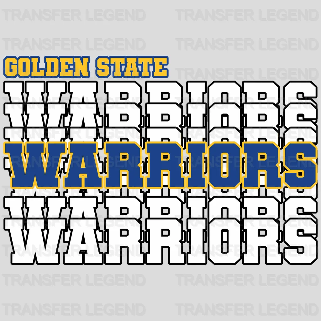 Golden State Warriors NBA Golden State Turkey And Jumpshots DTF Iron On Transfer