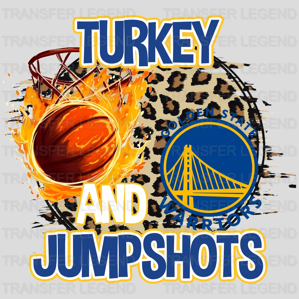 Golden State Warriors NBA Repeated Text Pattern Block Logo - DTF Iron On Transfer