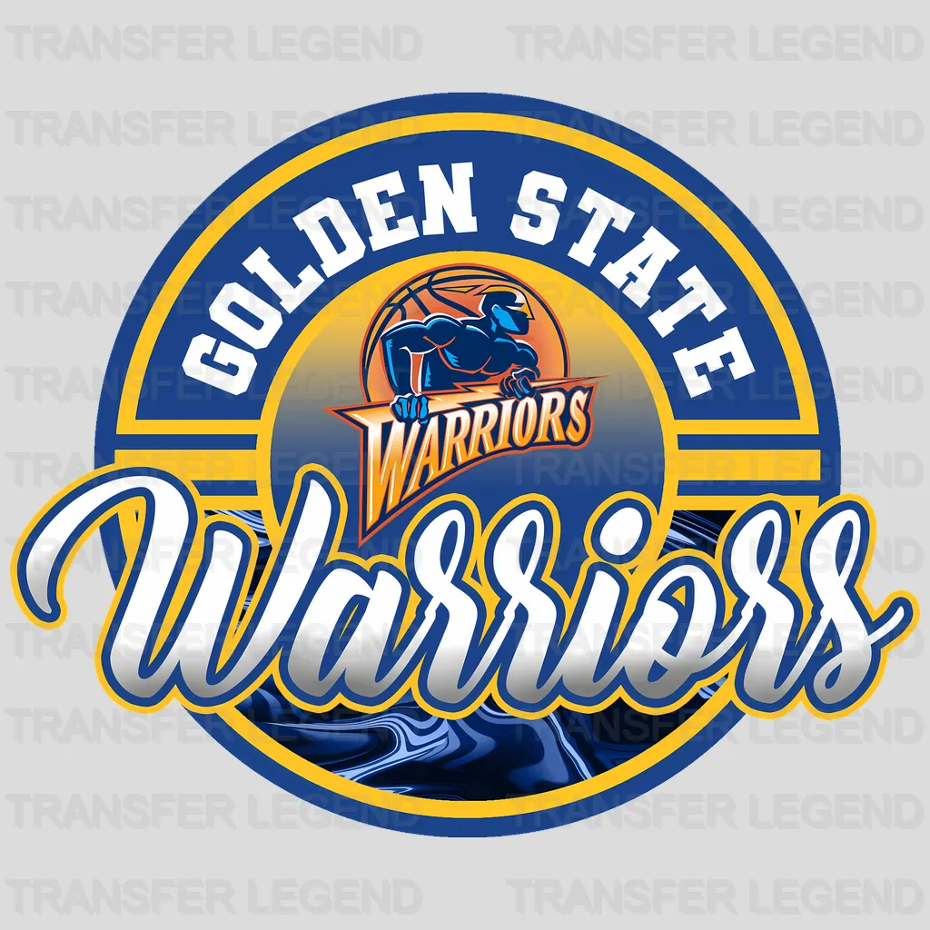 Golden State Warriors NBA Classic Circle Logo Badge - DTF Iron On Transfer