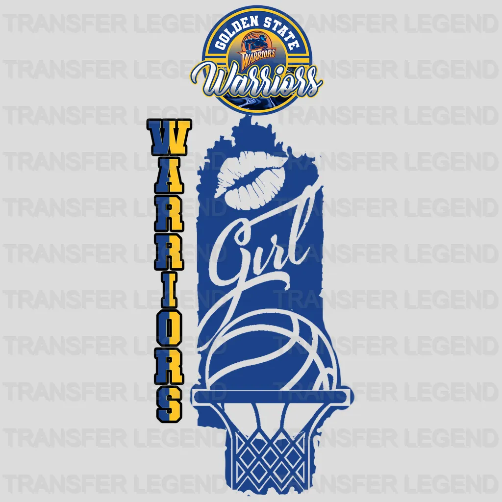 Golden State Warriors NBA Girl DTF Iron On Transfer
