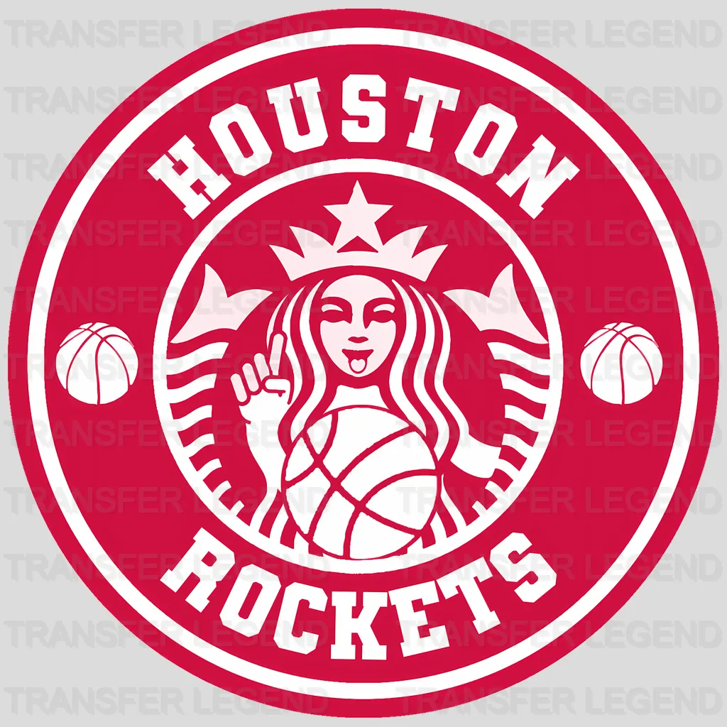 Houston Rockets NBA Go DTF Iron On Transfer
