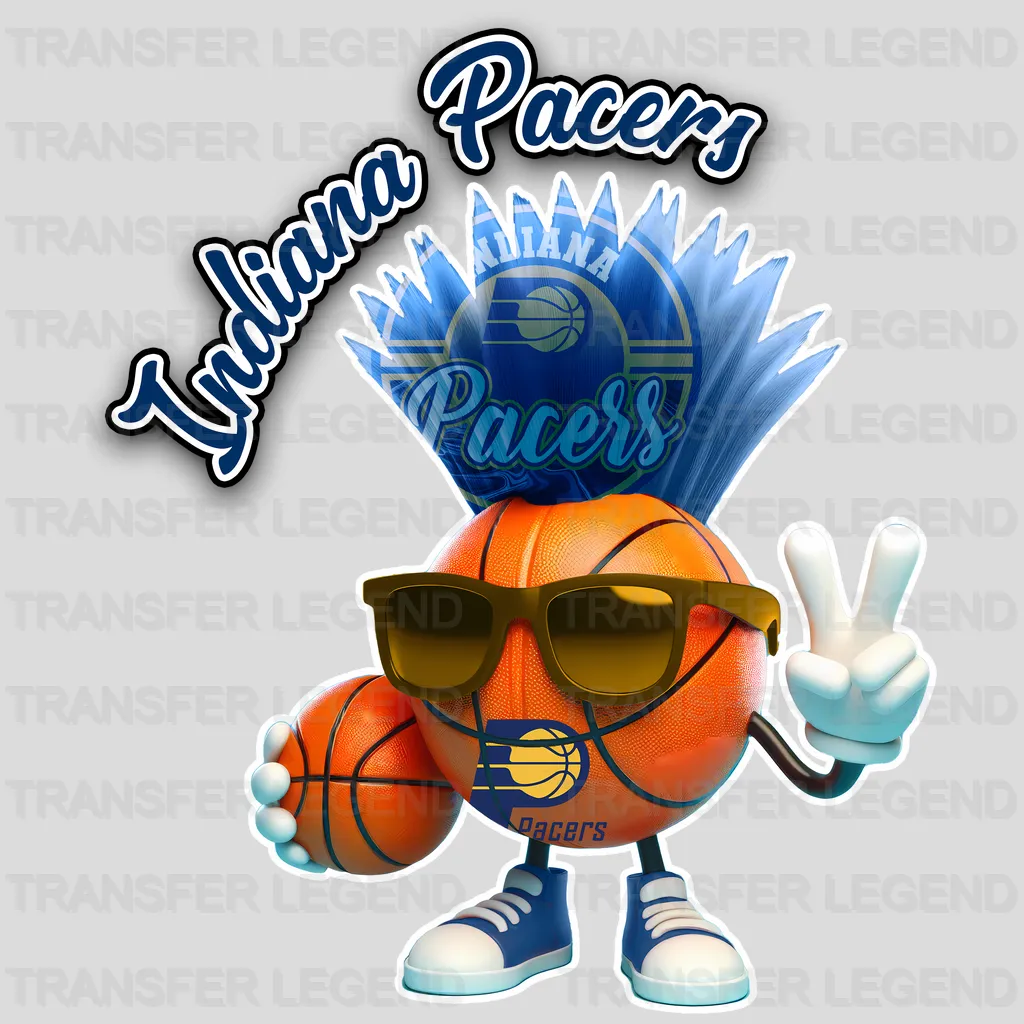 Indiana Pacers NBA Cool Cartoon Character - DTF Iron On Transfer