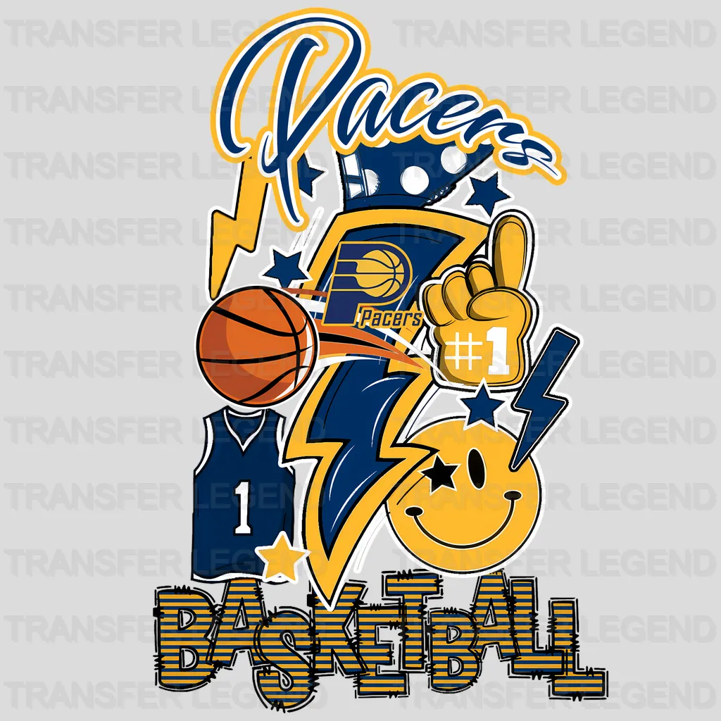 Indiana Pacers NBA Cartoon Player Graphic - DTF Iron On Transfer