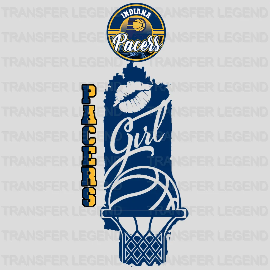 Indiana Pacers NBA Pacers Girl DTF Iron On Transfer