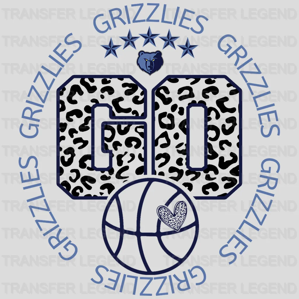 Memphis Grizzlies NBA Go DTF Iron On Transfer