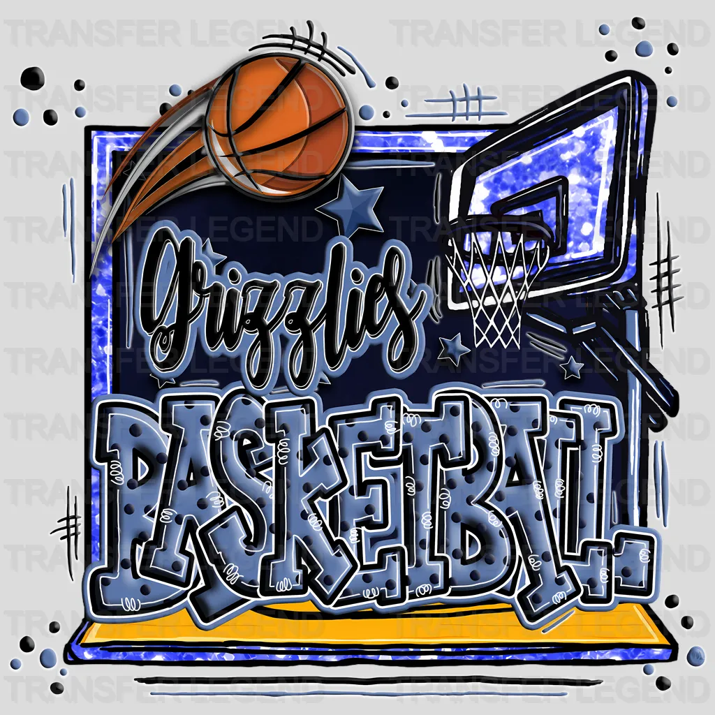 Memphis Grizzlies NBA Graffiti Art - DTF Iron On Transfer
