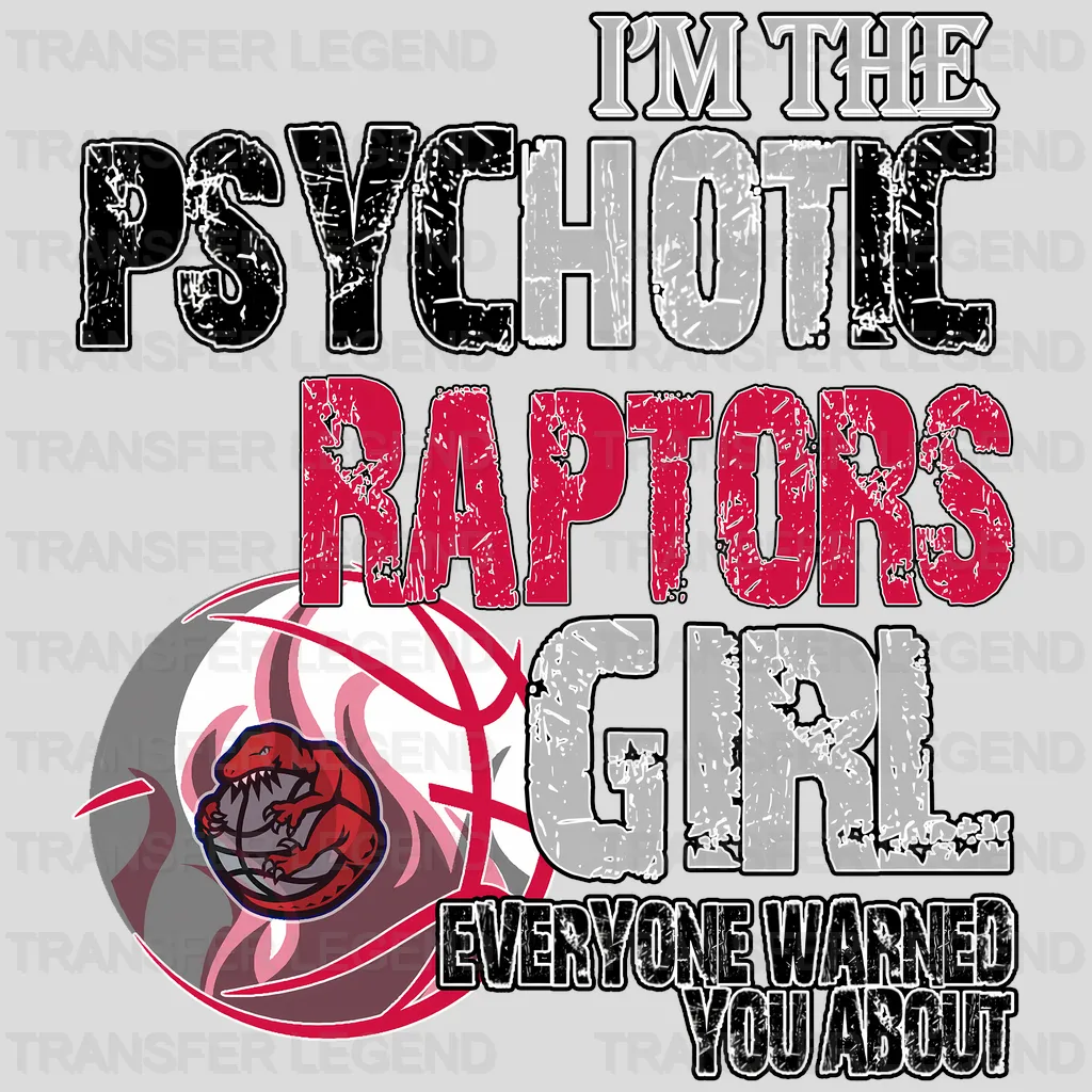 Toronto Raptors NBA Cool Cartoon Character - DTF Iron On Transfer