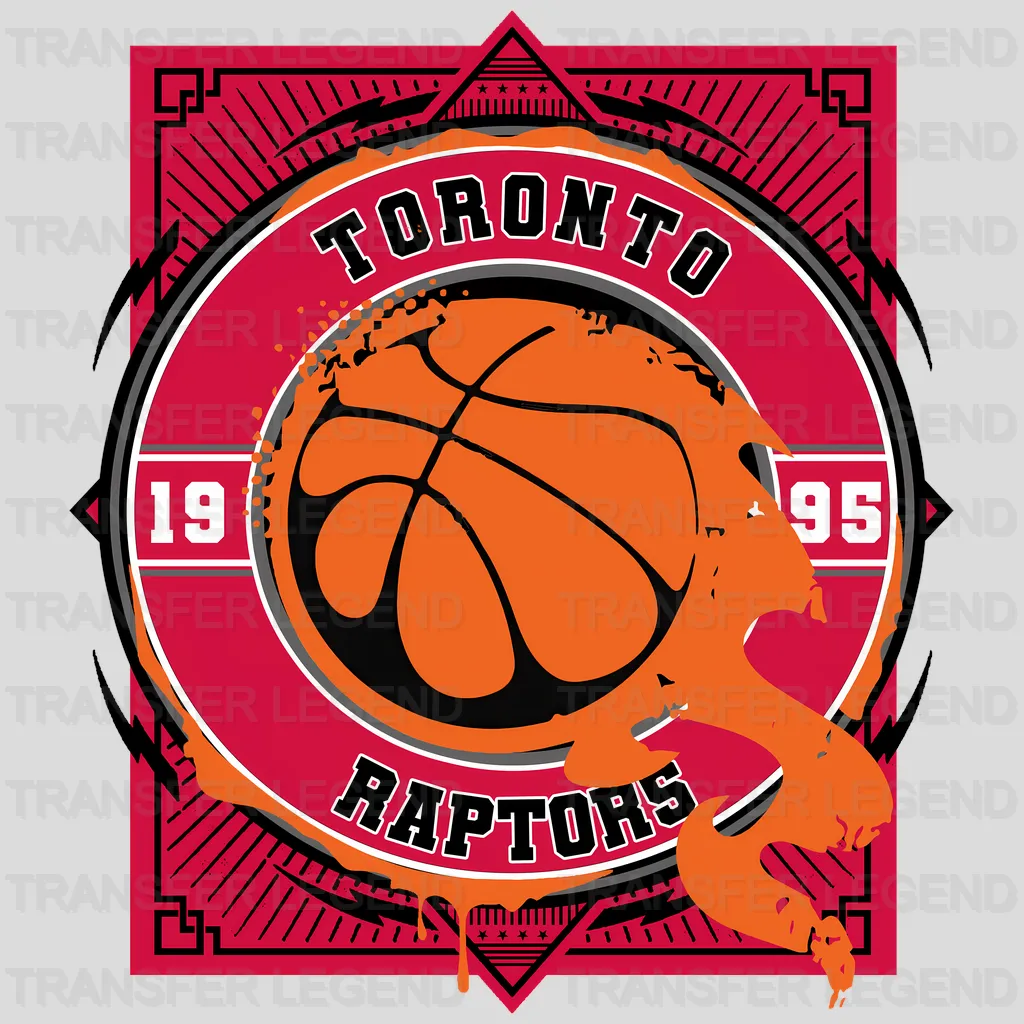 Toronto Raptors NBA Classic Circle Logo Badge - DTF Iron On Transfer