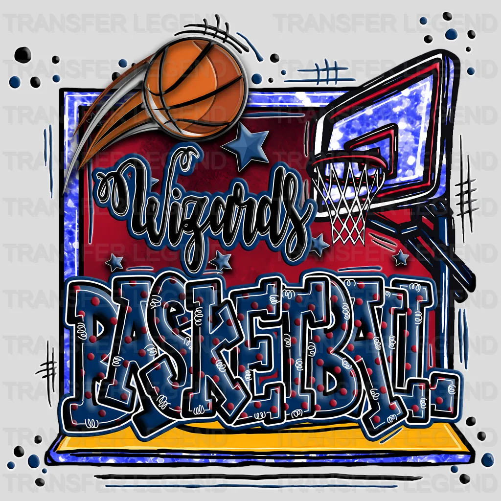 Washington Wizards NBA Graffiti Art - DTF Iron On Transfer