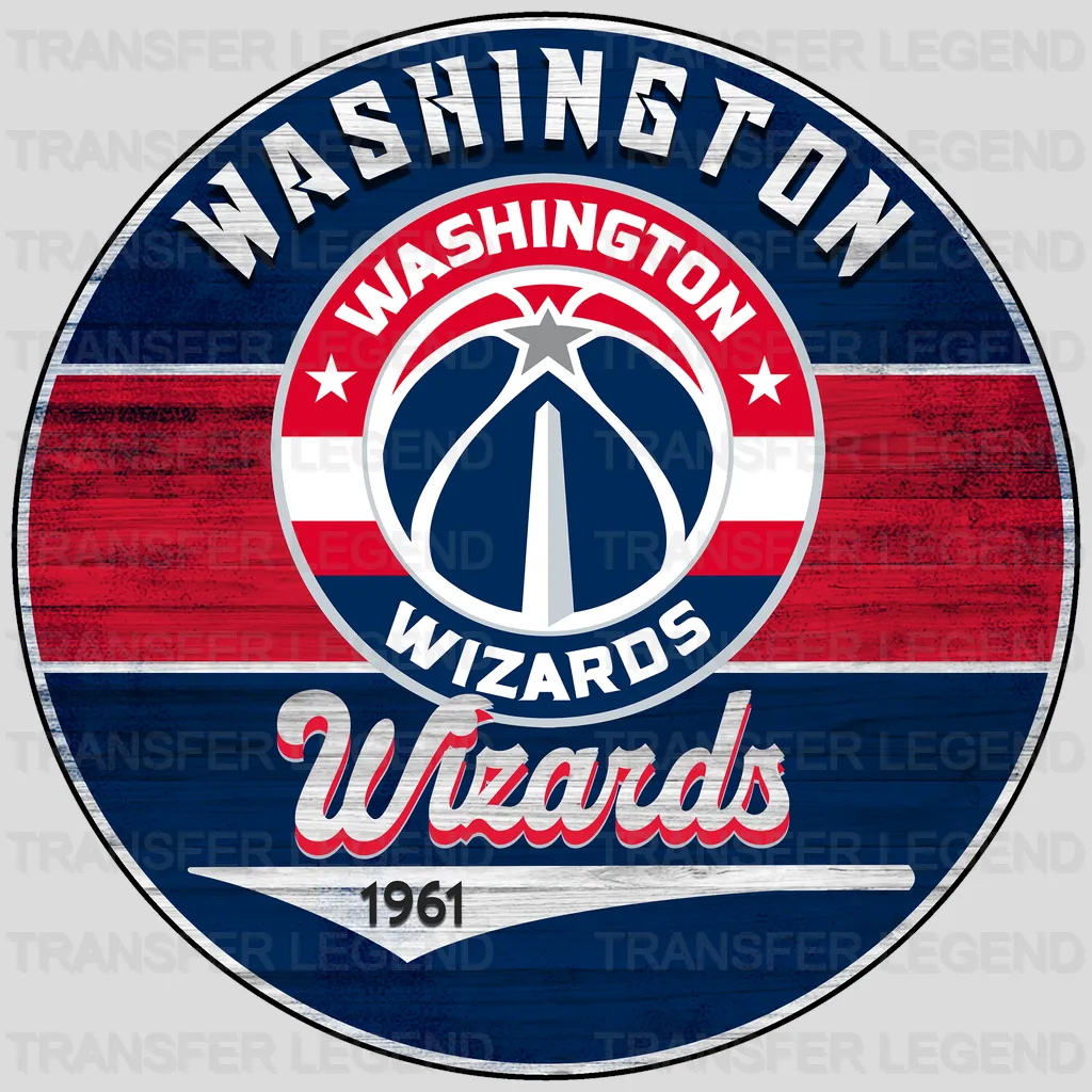 Washington Wizards NBA Est 1961 DTF Iron On Transfer