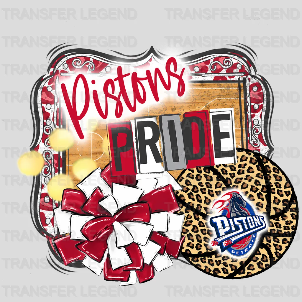 Detroit Pistons NBA Pistons Pride DTF Iron On Transfer