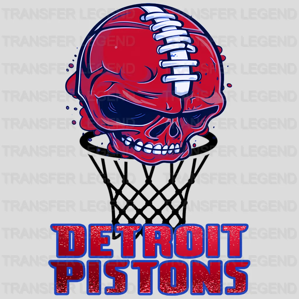 Detroit Pistons NBA 2025 Happy New Year DTF Iron On Transfer