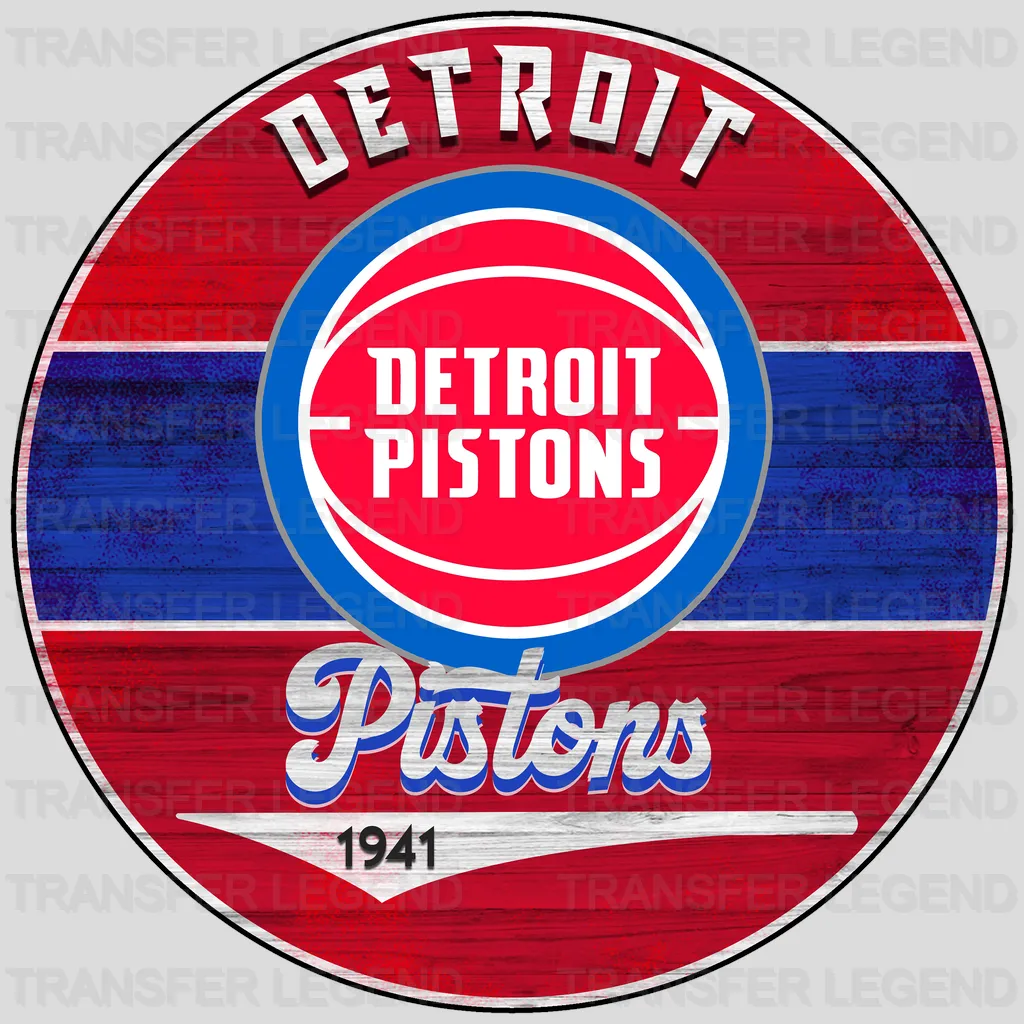 Detroit Pistons NBA Love DTF Iron On Transfer