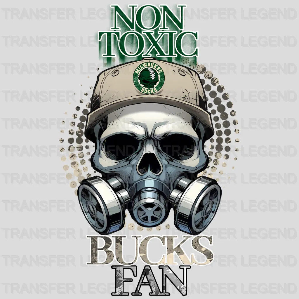 Milwaukee Bucks NBA Non Toxic Fan DTF Iron On Transfer