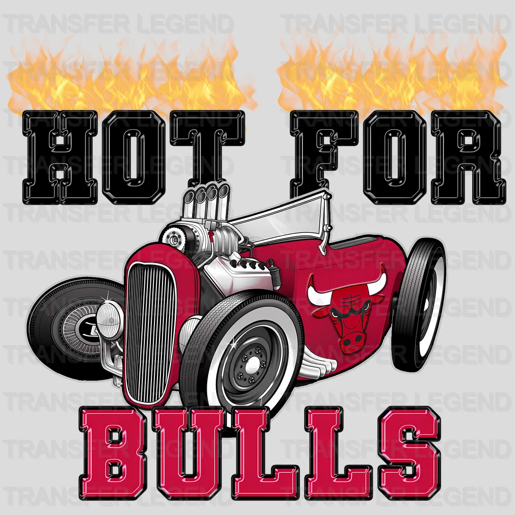 Chicago Bulls NBA Hot For Bulls DTF Iron On Transfer