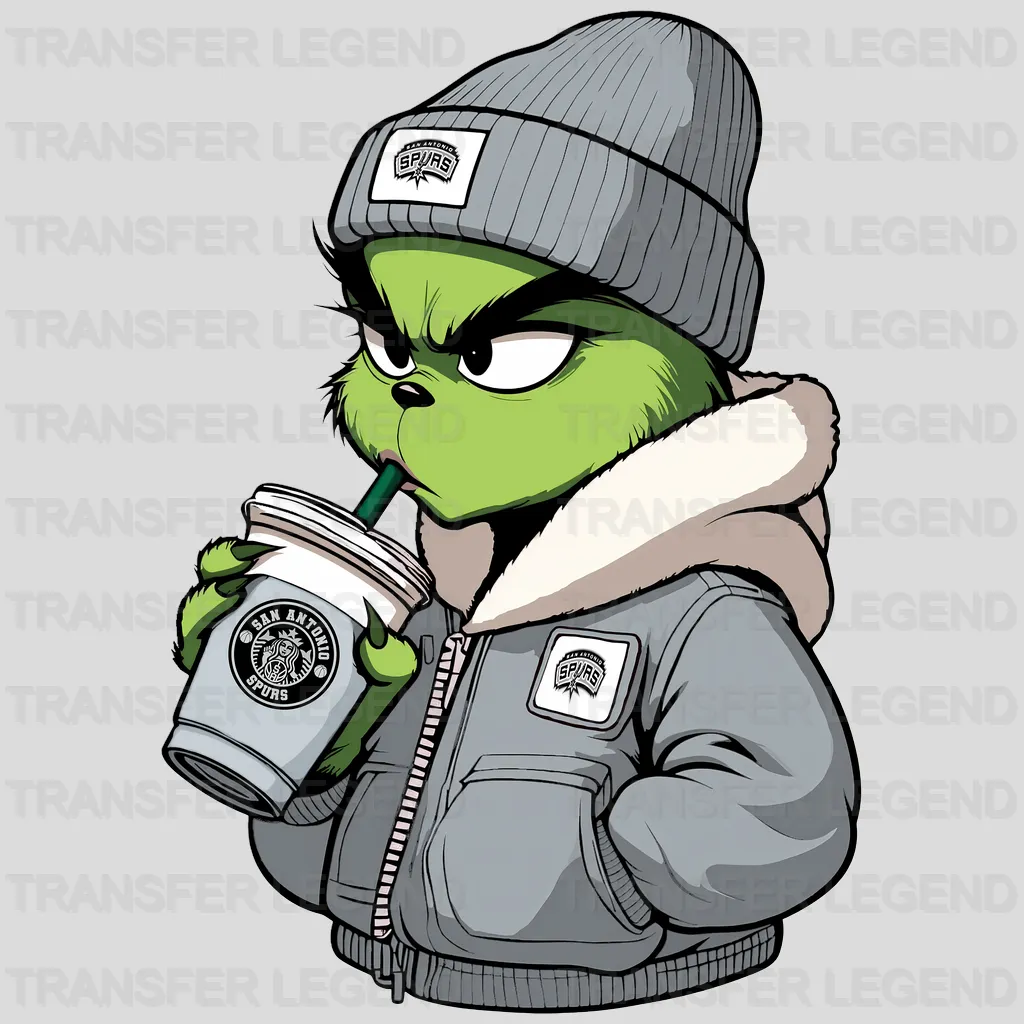 San Antonio Spurs NBA Cool Cartoon Character - DTF Iron On Transfer