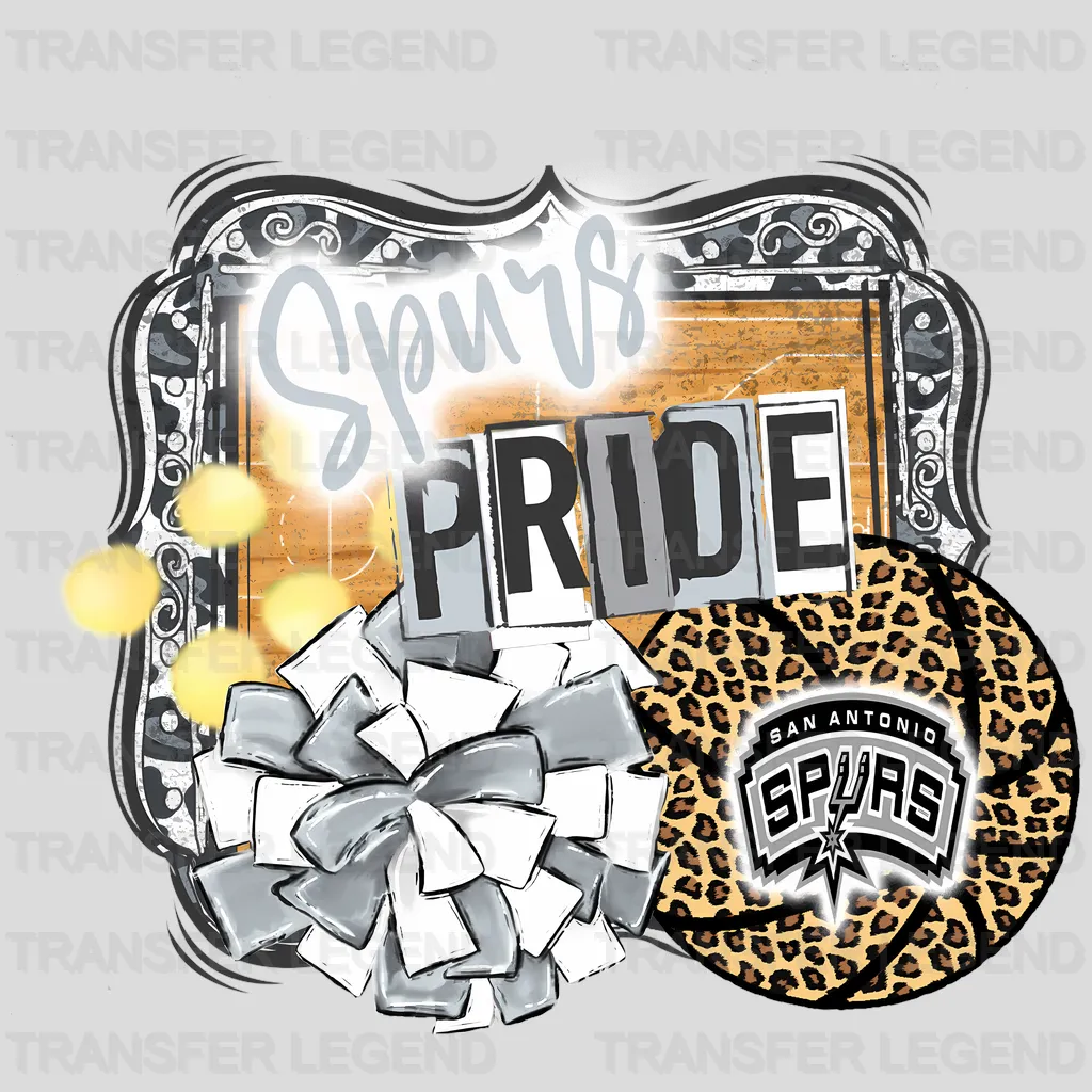 San Antonio Spurs NBA Pride DTF Iron On Transfer