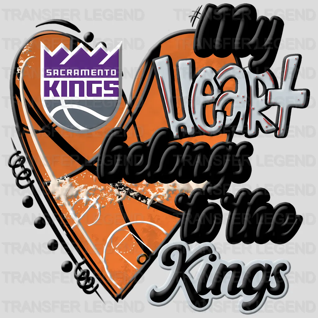 Sacramento Kings NBA Primary Logo Circle Badge - DTF Iron On Transfer