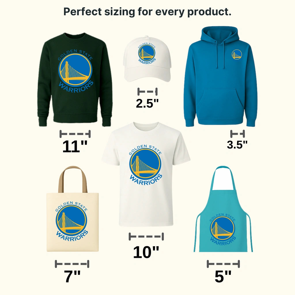 Golden State Warriors Bay Bridge Roundel NBA Design - DTF Heat Transfer