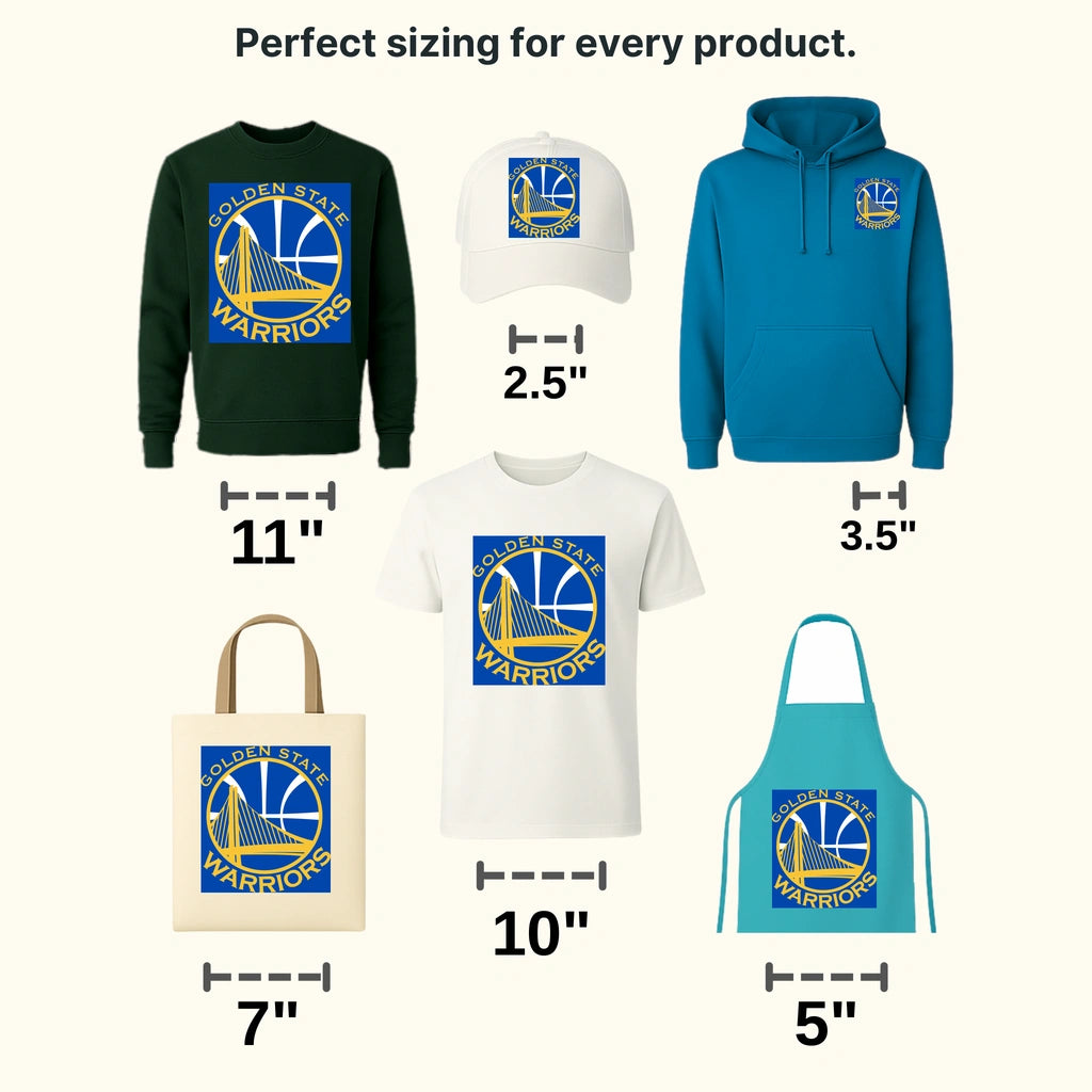 Golden State Warriors Modern Roundel Bridge Mark NBA Design - DTF Heat Transfer