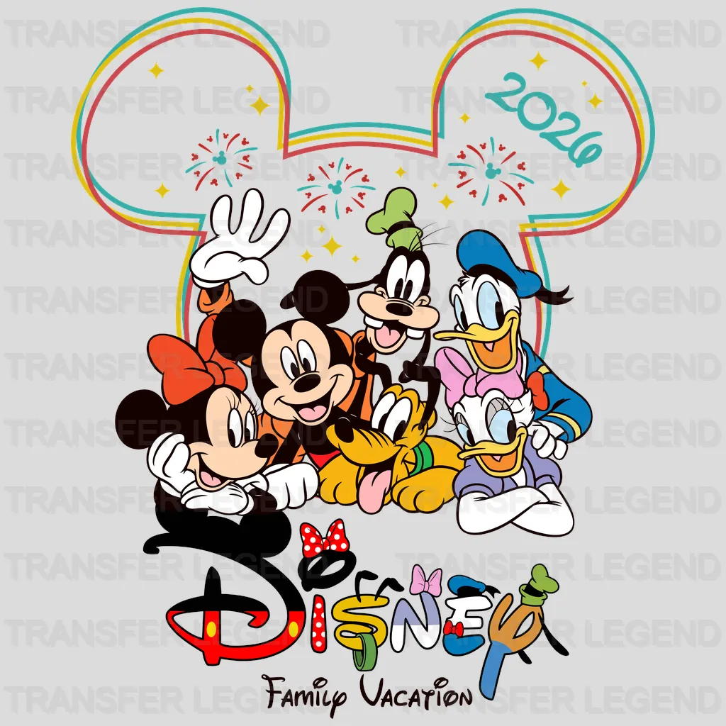 2026 Family Trip Cartoon Designs - DTF Heat Transfer