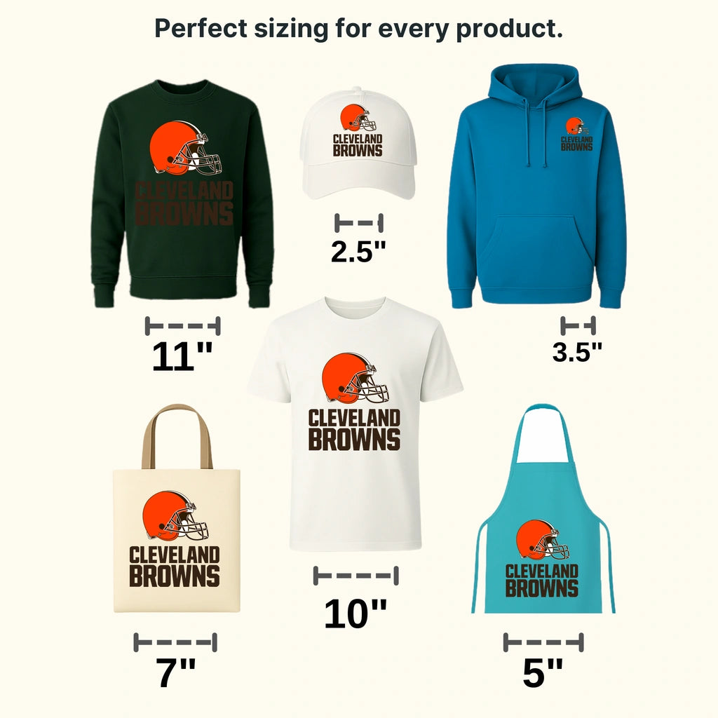 Cleveland Browns Running Player Silhouette NFL Design - DTF Heat Transfer