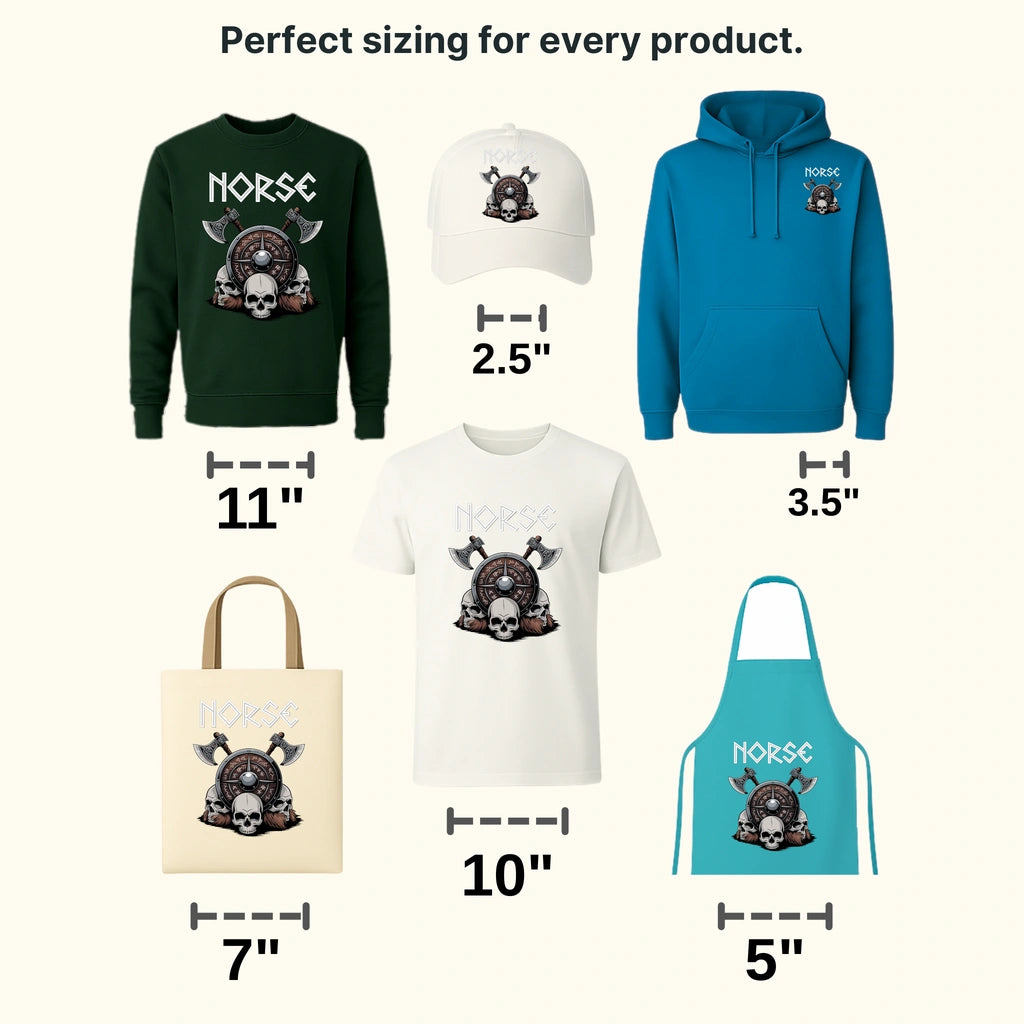 Viking Norse Nordic Design - DTF Heat Transfer - transferlegend